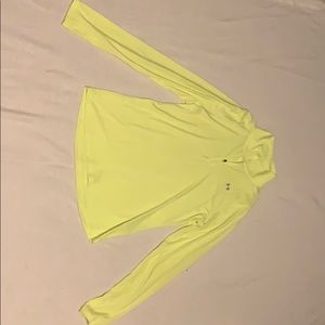 Neon yellow Under Armour zip up